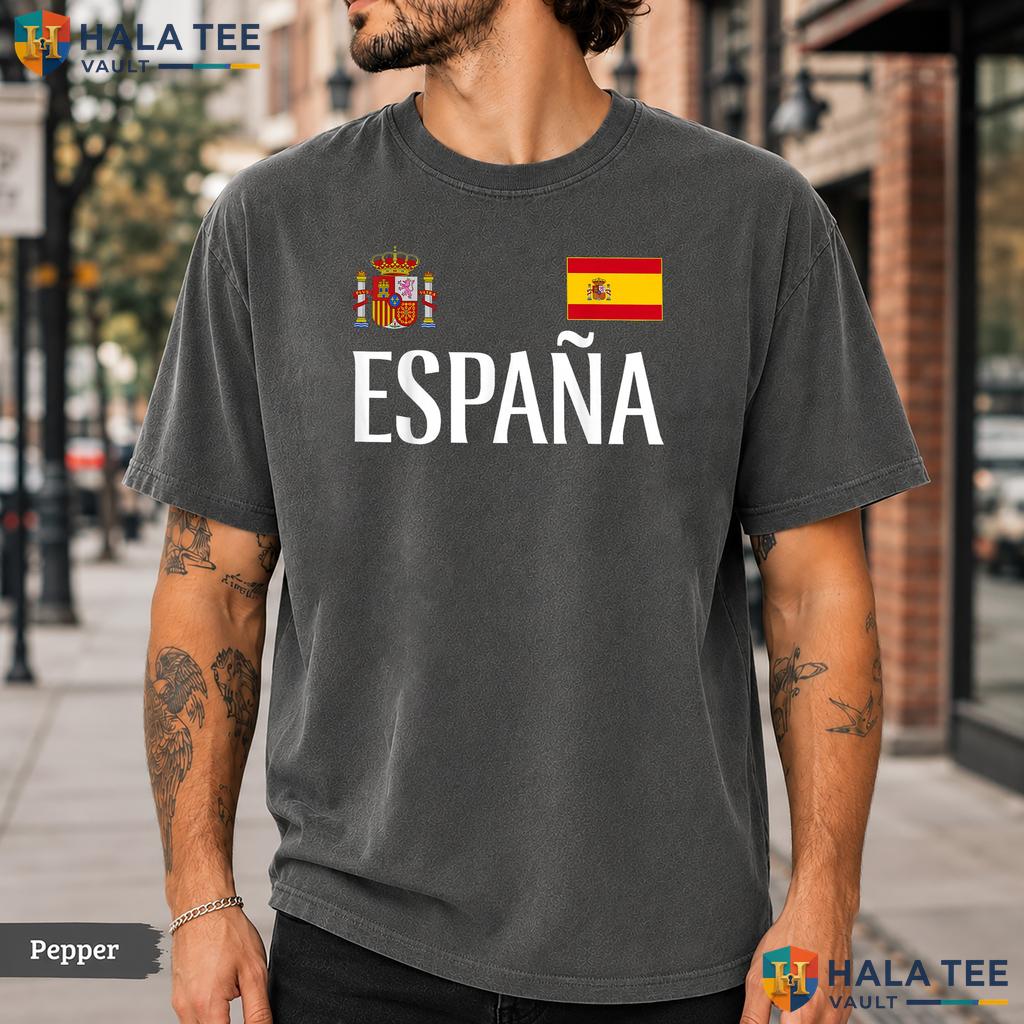 Athletic Espana Pride Comfort Colors T-Shirt Spanish Flag Sports Fan Top