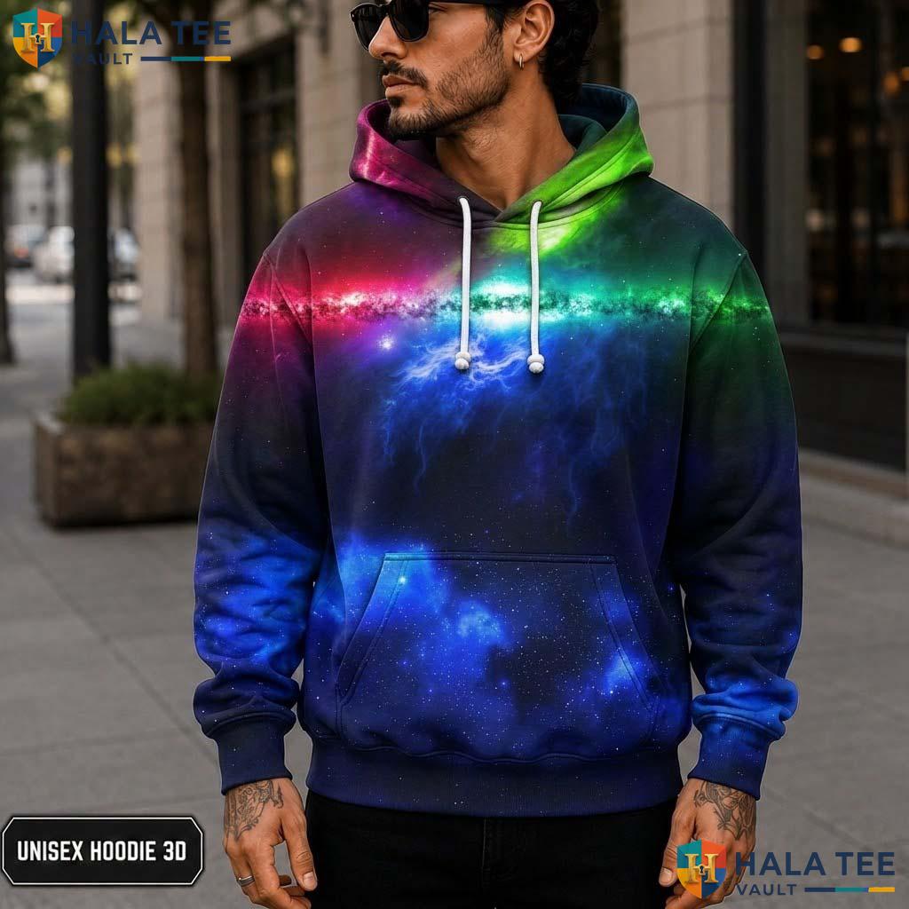 Aurora Polaris Realistic Hoodie Men Women 3D Graphic Novelty Pullover 3D Printed Hoodie