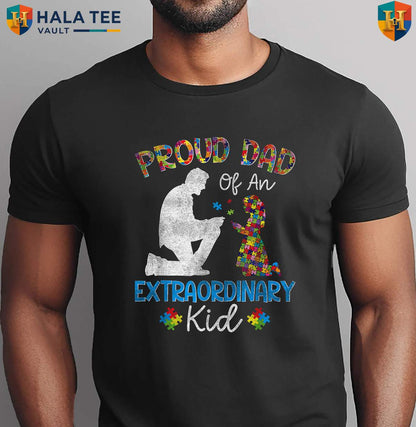 Autism Dad Fathers Day Shirt 2026 Father Of Autistic Girl Daughter Awareness
