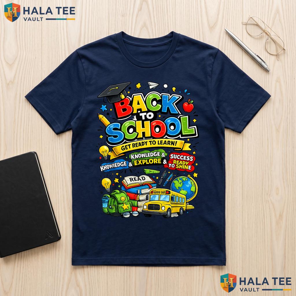Back To School Supplies Shirt First Day Student Teacher Classroom Top Adult