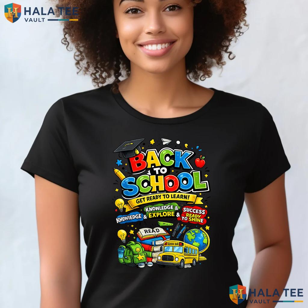 Back To School Supplies Shirt First Day Student Teacher Classroom Top Adult