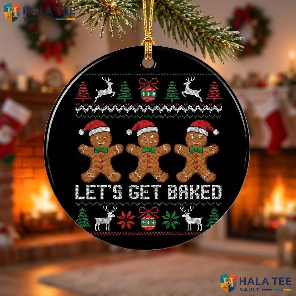 Baked Gingerbread Santa Christmas Ornament Funny Holiday Decor Gift