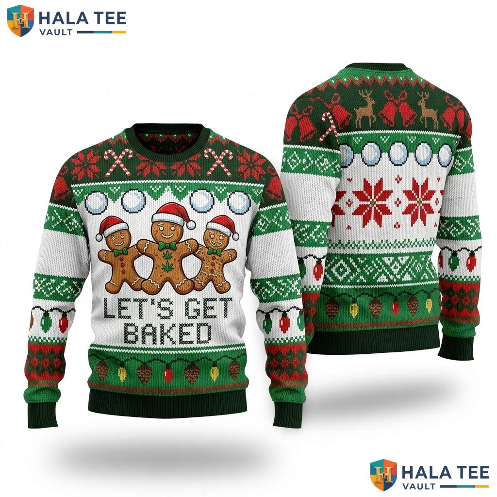 Baked Gingerbread Santa Ugly Christmas Sweater Funny Holiday Outfit