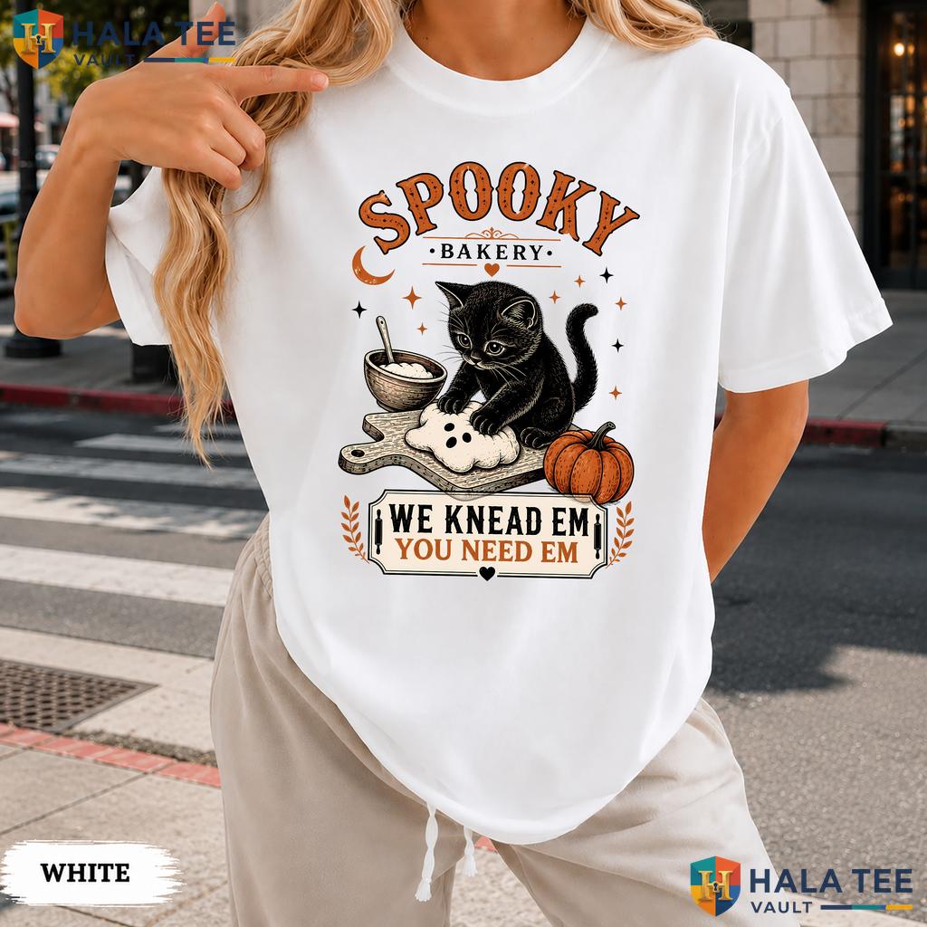 Bakery Cat Comfort Colors T Shirt Spooky Biscuits Club Vintage Fall Apparel