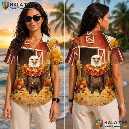 Bald Eagle Costume Thanksgiving Tropical Shirt Animal In Turkey Mens