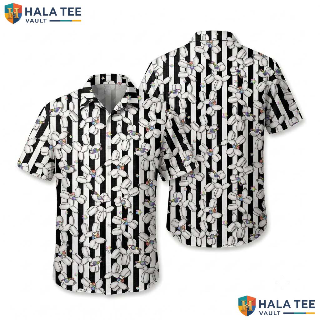 Balloon Dog Farm Life Hawaiian Shirt Mens Aloha Button Down Summer Top