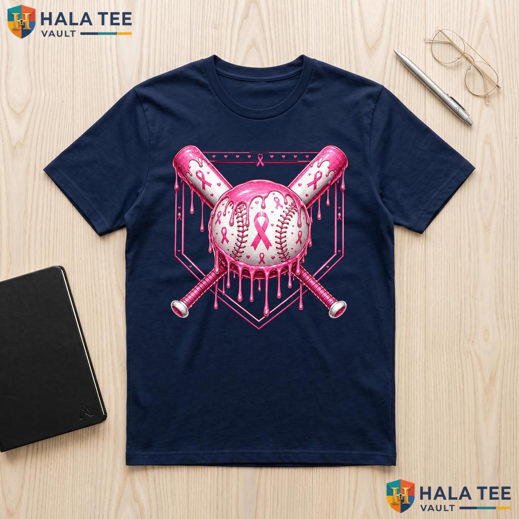 Baseball Girls Kid Boys T-Shirt Breast Cancer Awareness We Wear Pink Adult