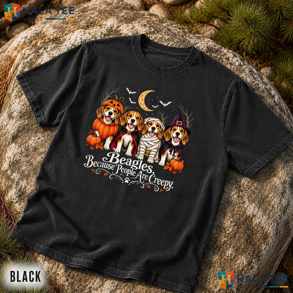 Beagles People Creepy Costume Comfort Colors Shirt Halloween Dogs