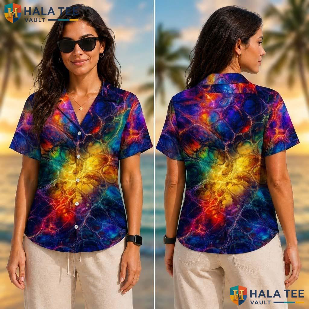 Black Abstract Funny Tropical Shirt Mens Novelty Graphic Aloha Apparel