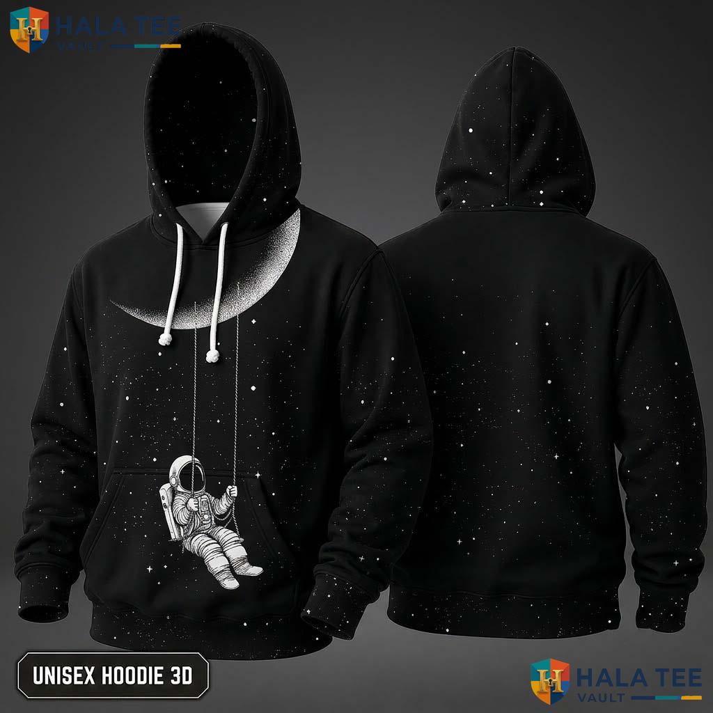 Black Astronaut Skull Hoodie Men Women 3D Graphic Novelty Pullover Top