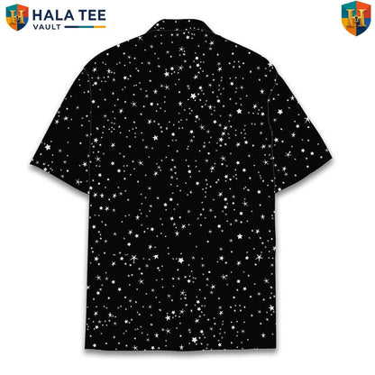 Black Bigfoot Aloha Shirt Mens Short Sleeve Button Down Casual Beachwear