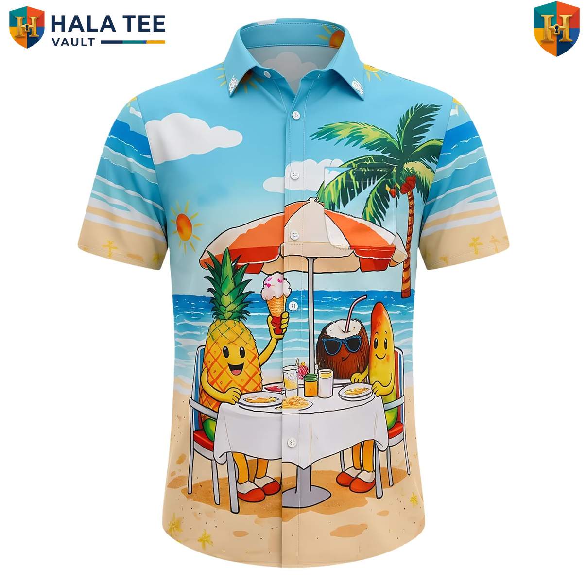 Blue Mango Tropical Aloha Shirt Mens Resort Holiday Cruise Apparel Outfit
