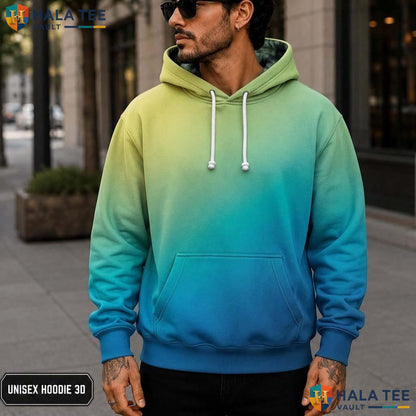 Blue Realistic 3D Printed Hoodie Men Women Graphic Novelty Pullover Sweatshirt