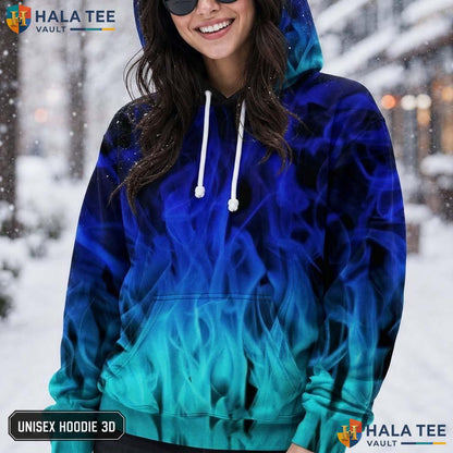 Blue Smoke Kids AOP Hoodie Warm Thick Hooded Sweatshirt Boys Girls Top