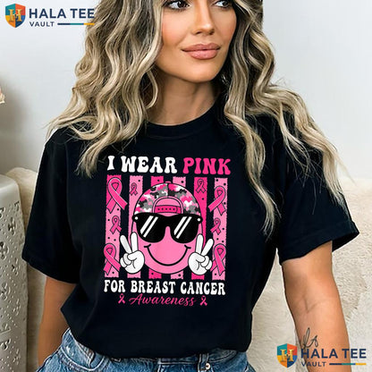 Boys Breast Cancer Pink T-Shirt Ribbon Halloween Kids Awareness Top Adult