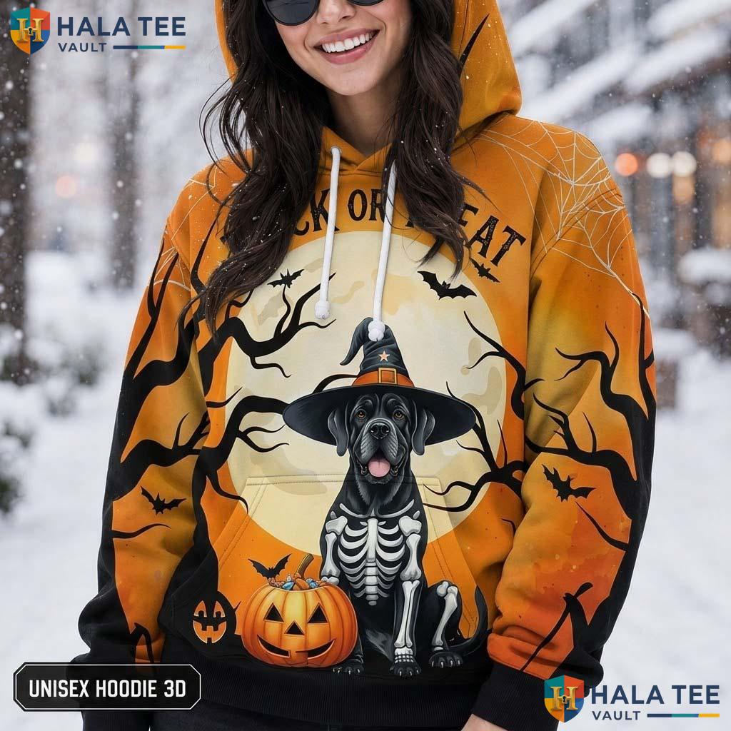 Cane Corso Skeleton Dog 3D Printed Hoodie Funny Trick Or Treat Halloween Top