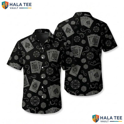 Casino Theme Personalized Hawaiian Shirt 3D Short Sleeve Beach Apparel