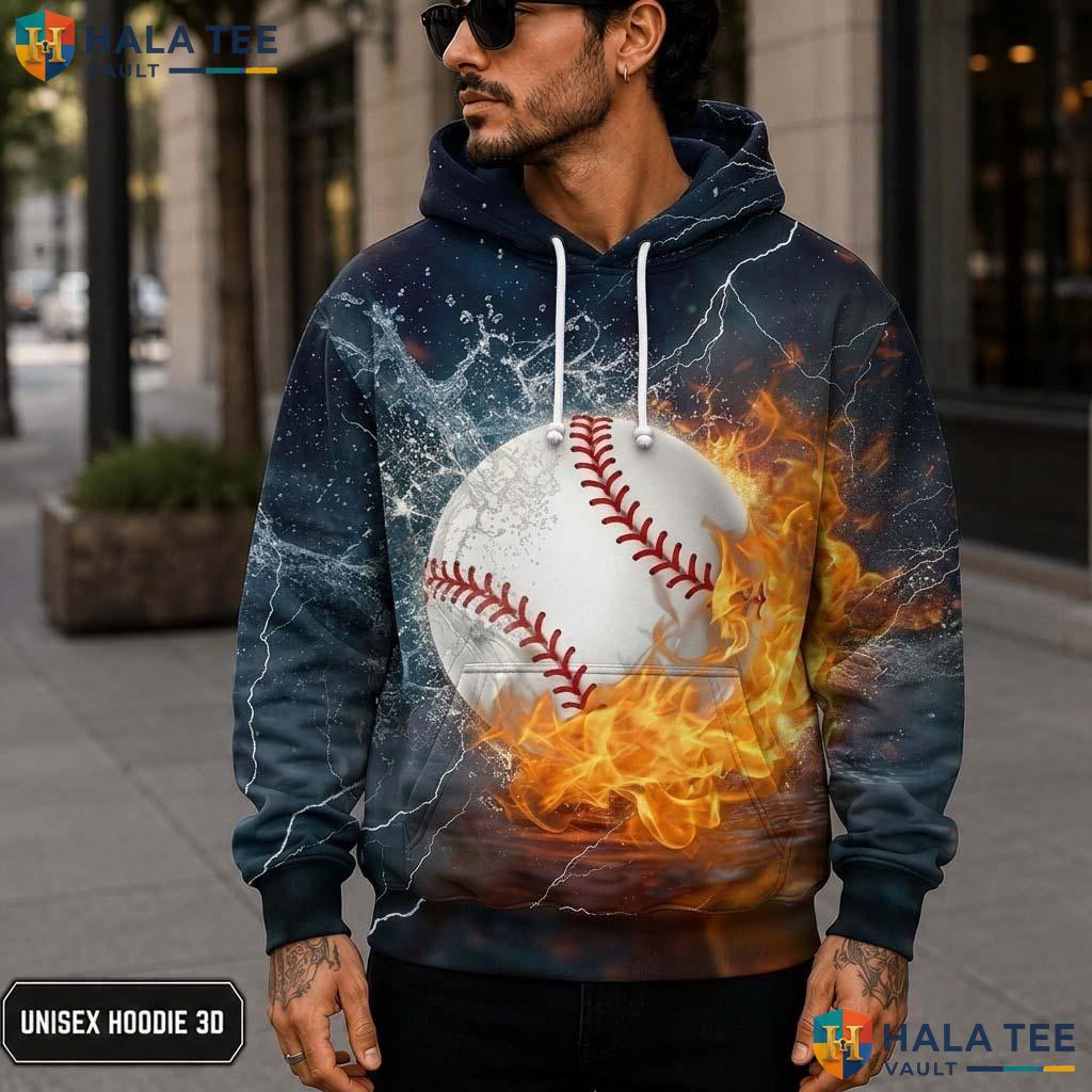 Classic Baseball Kids 3D Printed Hoodie Thick Warm Sweatshirt Boys Girls Top
