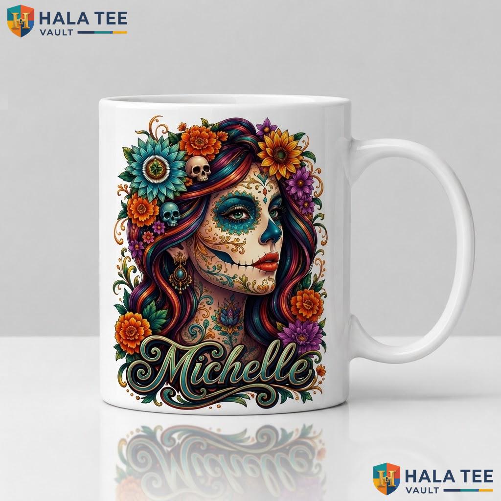 Classic Book Skull Halloween Mug Personalized Witch Ceramic Coffee Cup