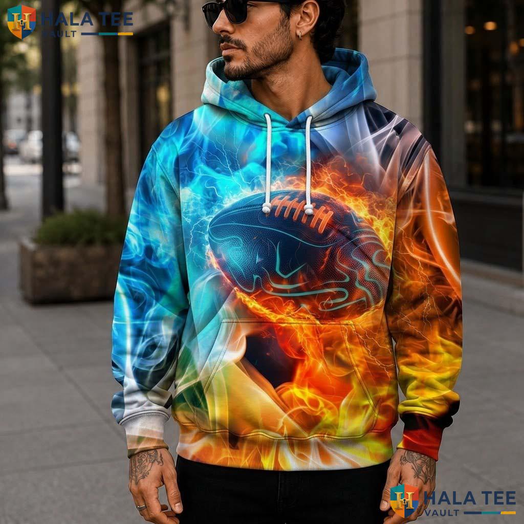 Classic Football Kids 3D Printed Hoodie Thick Warm Sweatshirt Boys Girls Top