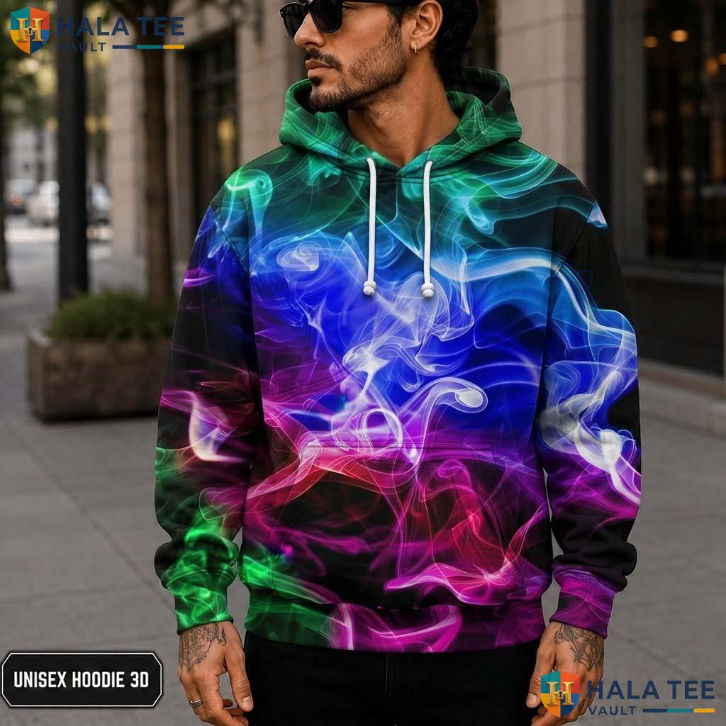 Classic Smoke 3D Printed Hoodie Warm Thick Hooded Sweatshirt Boys Girls Apparel