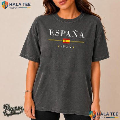 Classic Spanish Crest Comfort Colors Shirt Espana Flag Pride Apparel Top