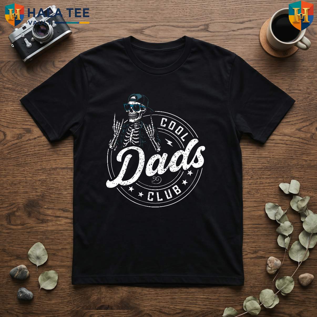 Cool Dads Club Skeleton TShirt 2026 Fathers Day Funny Men Apparel Fan Gift