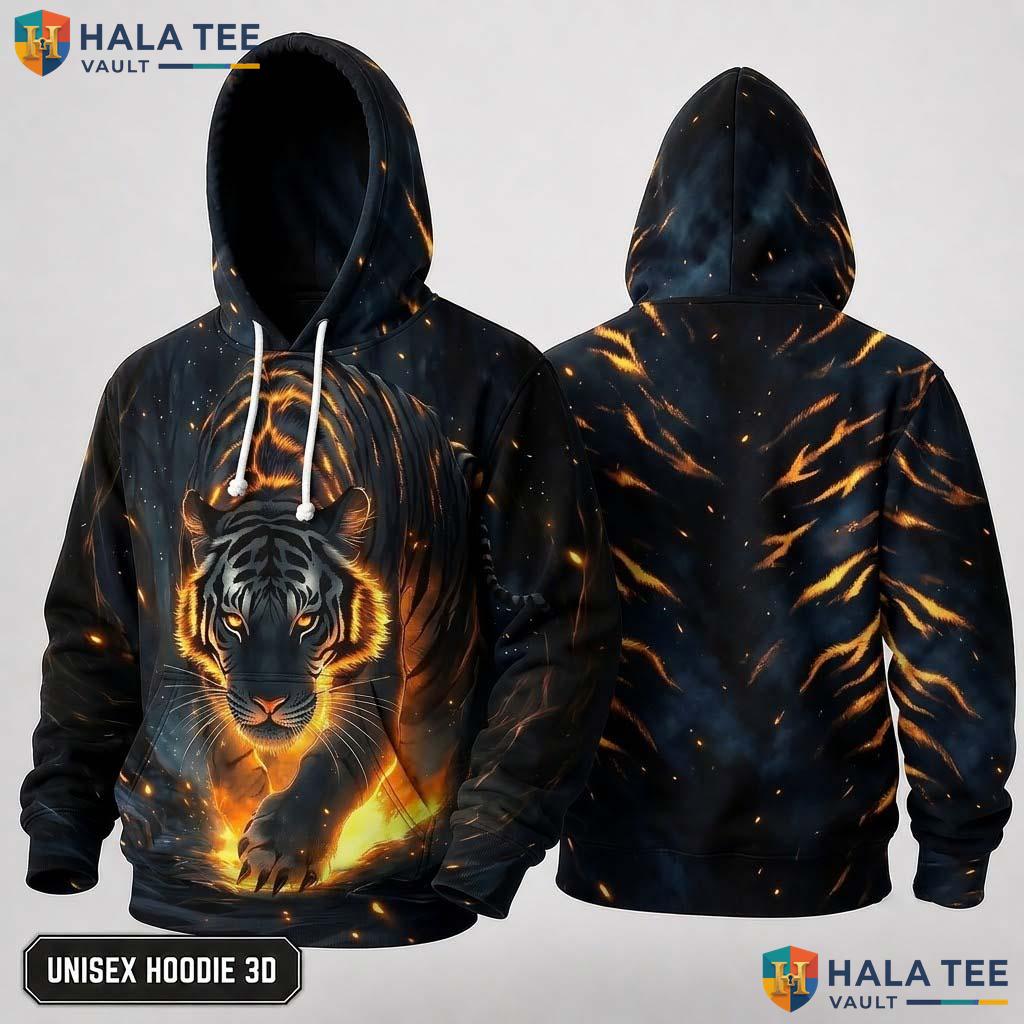 Cool Tiger Skull 3D Hoodie Men Women Graphic Novelty Pullover Apparel
