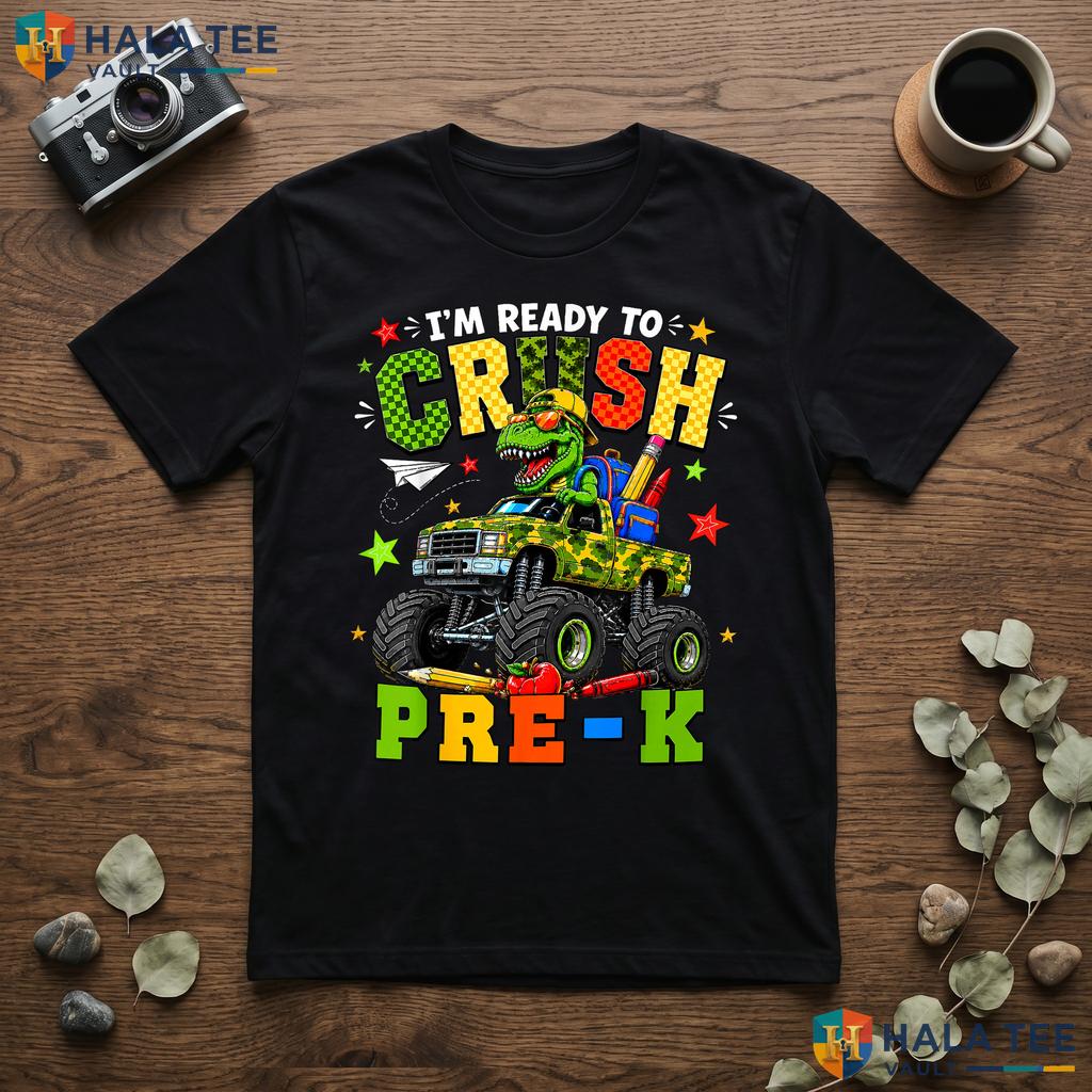 Crush PreK Monster Truck Shirt First Day Of Preschool Boys Apparel Top