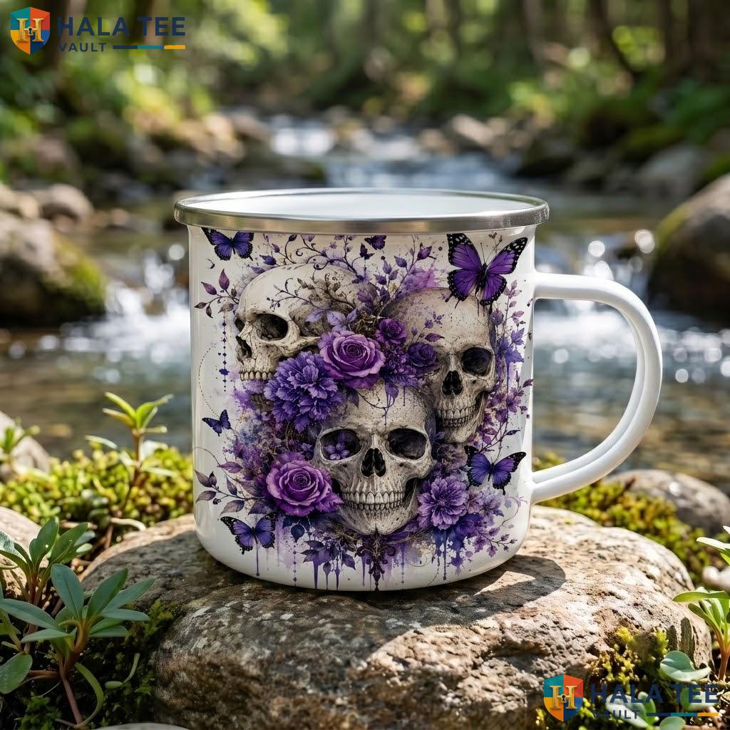 Custom Reader Skull Halloween Mug Spooky Witch Lover Ceramic Coffee Accent Mug