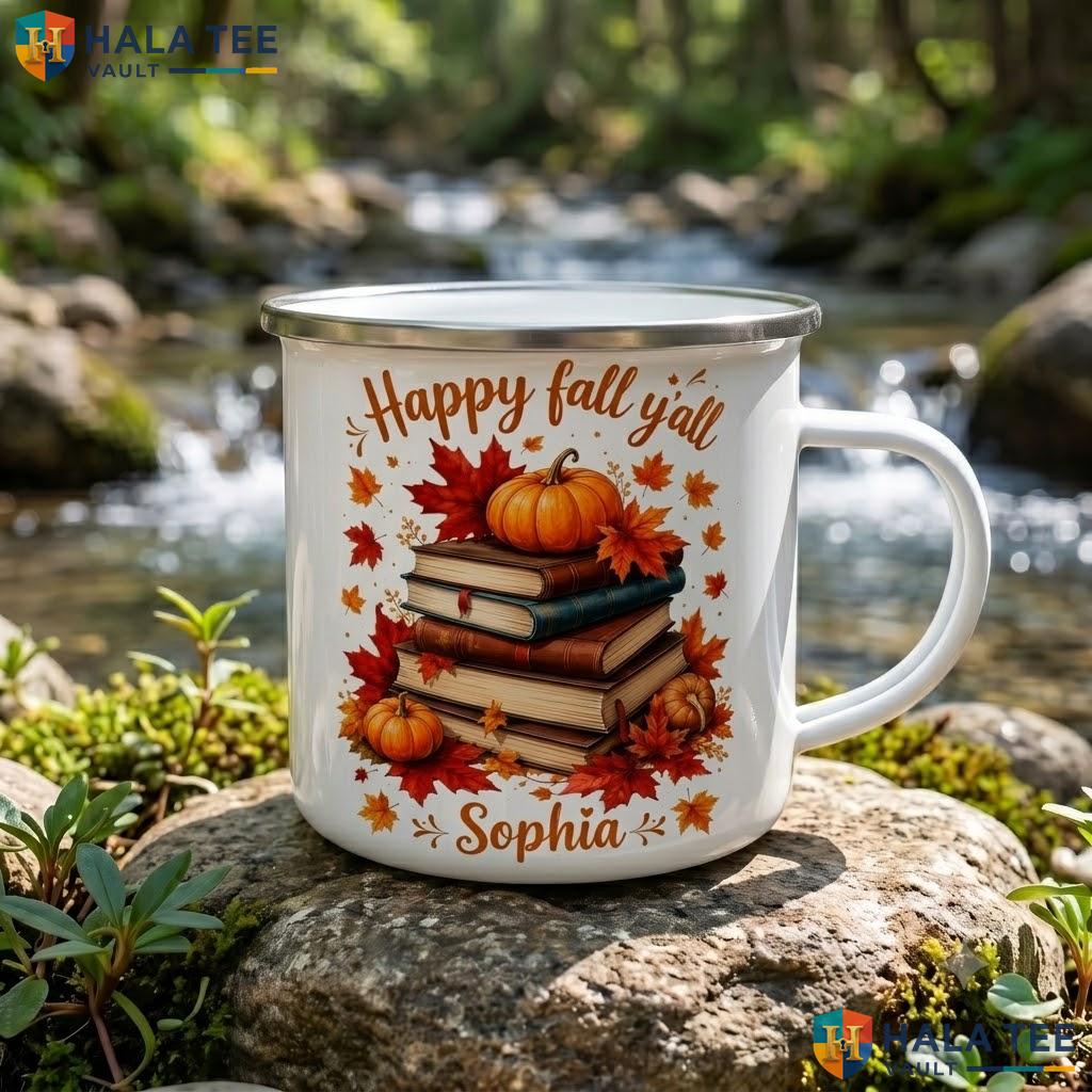 Cute Fall Ghost Maple Leaf Mug Personalized Autumn Thanksgiving Cup Color Changing Mug