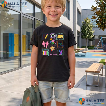 Cute Teacher Doodle School Shirt Back To School First Day Graphic Top Adult