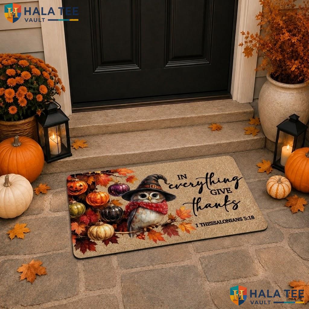 Fall Bible Witchy Halloween Doormat Pumpkin Decorative Welcome Porch Rug