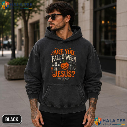 Fall O Ween Jesus Acid Washed T-Shirt Retro Religious Matthew Graphic Apparel