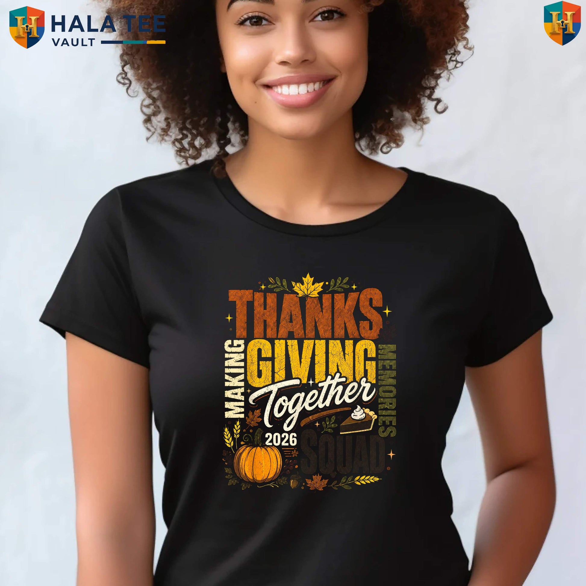 Family Thanksgiving Squad 2026 T-Shirt Matching Holiday Dinner Group Apparel Top