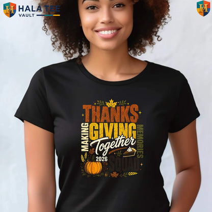 Family Thanksgiving Squad 2026 T-Shirt Matching Holiday Dinner Group Apparel Top