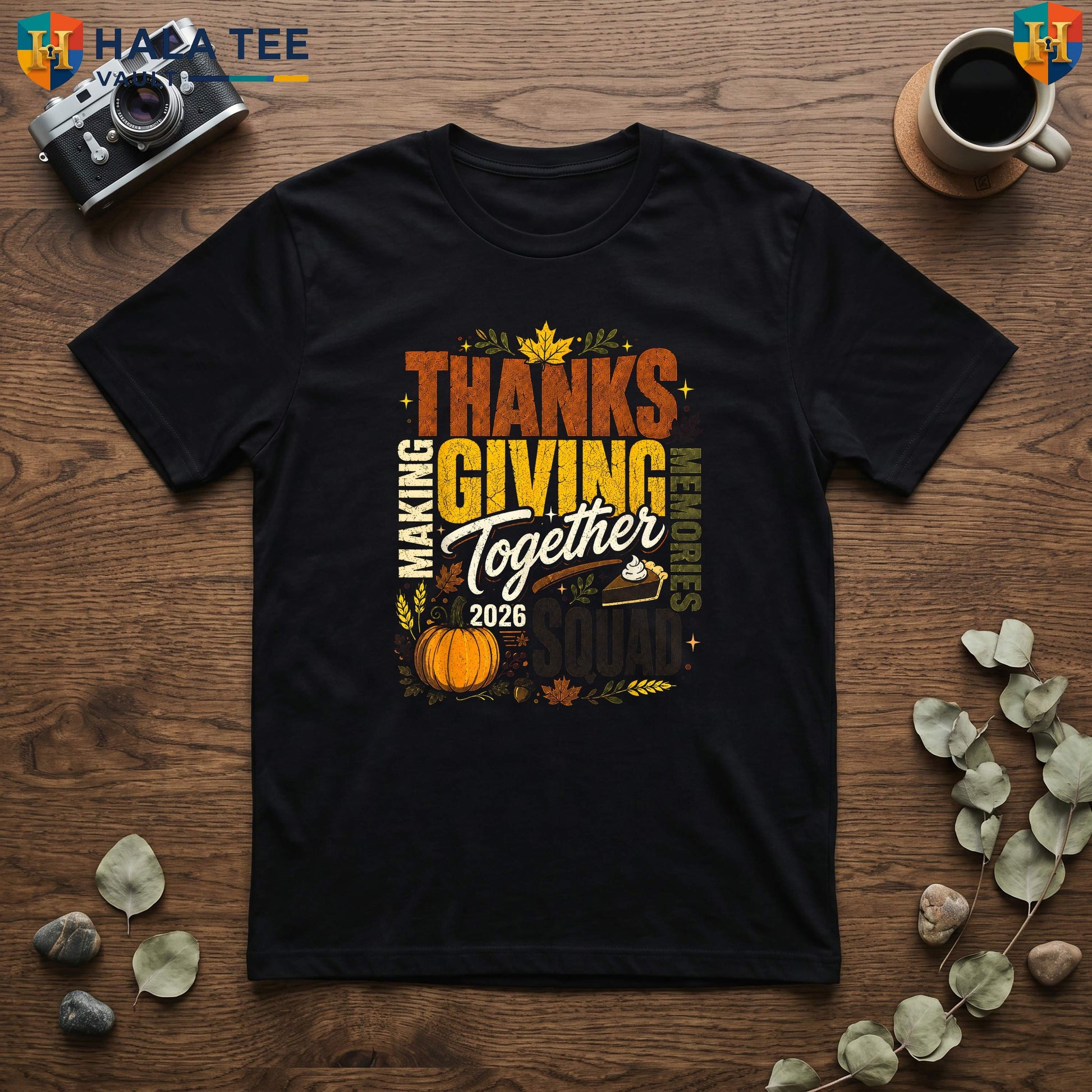 Family Thanksgiving Squad 2026 TShirt Matching Holiday Dinner Group Apparel Top