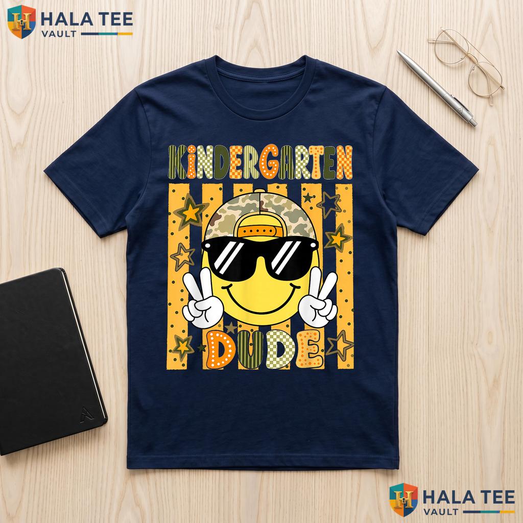 First Day Kindergarten Boys Shirt Kids Back To School Graphic Apparel Adult