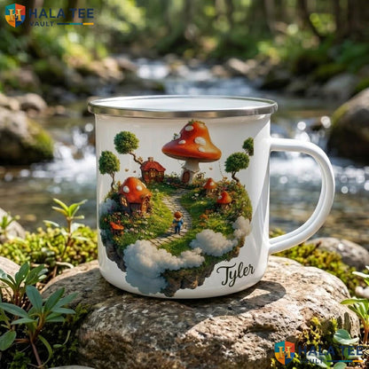Floating Island Fantasy Ceramic Mug Custom Magic Art Halloween Coffee Accent Mug