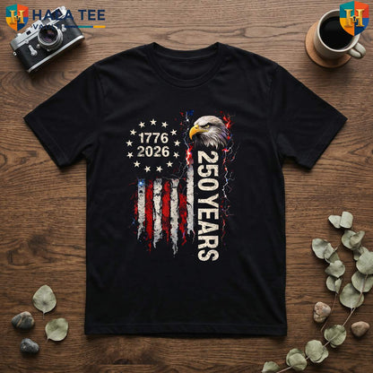 Freedom America 250th Anniversary T-Shirt 2026 Independence Day Fan Apparel