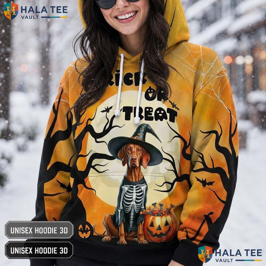 Funny Dog Skeleton 3D Printed Hoodie Trick Or Treat Halloween Zip Up Apparel