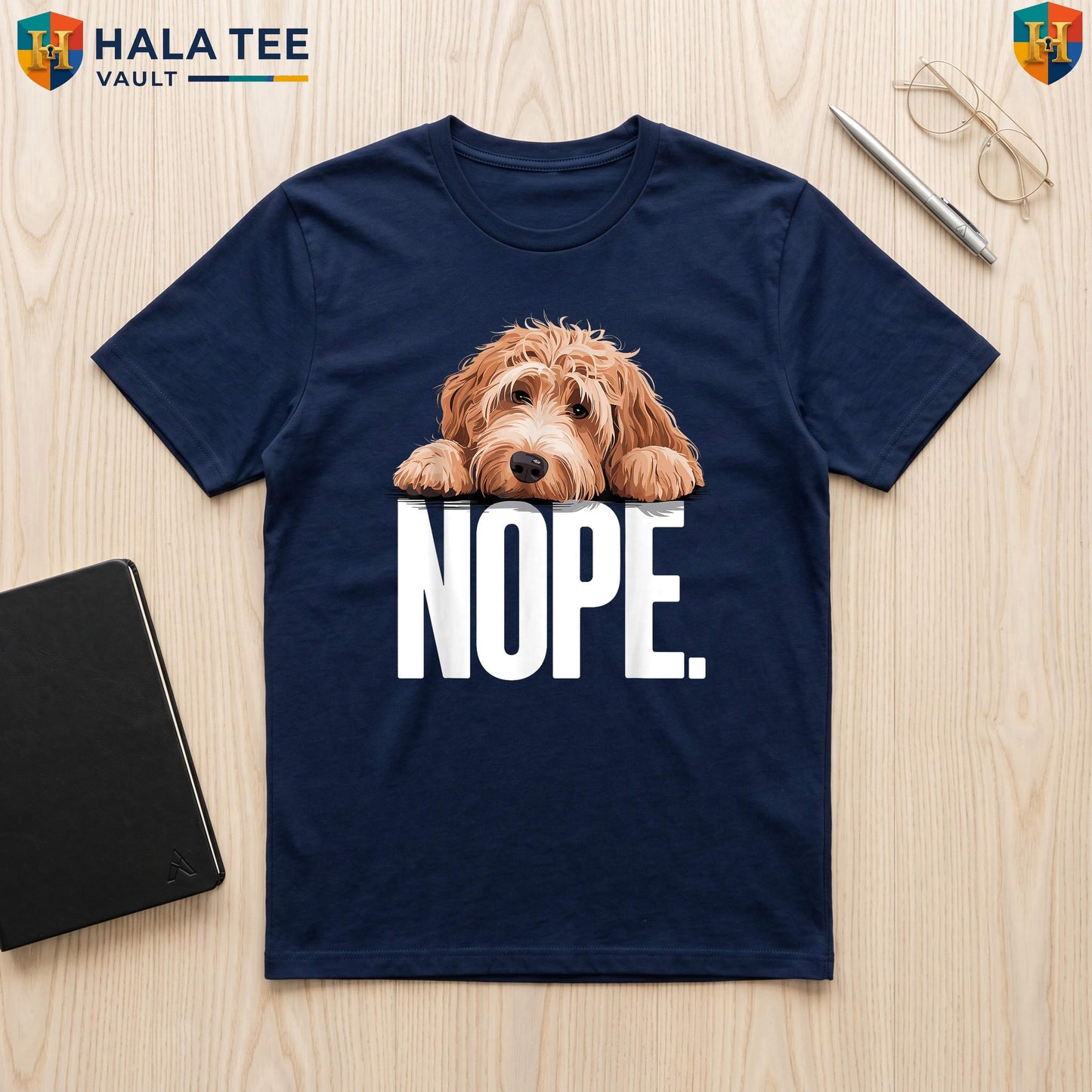 Funny Goldendoodle Art Dog Tee Men Women Pet Lover Graphic Holiday Apparel