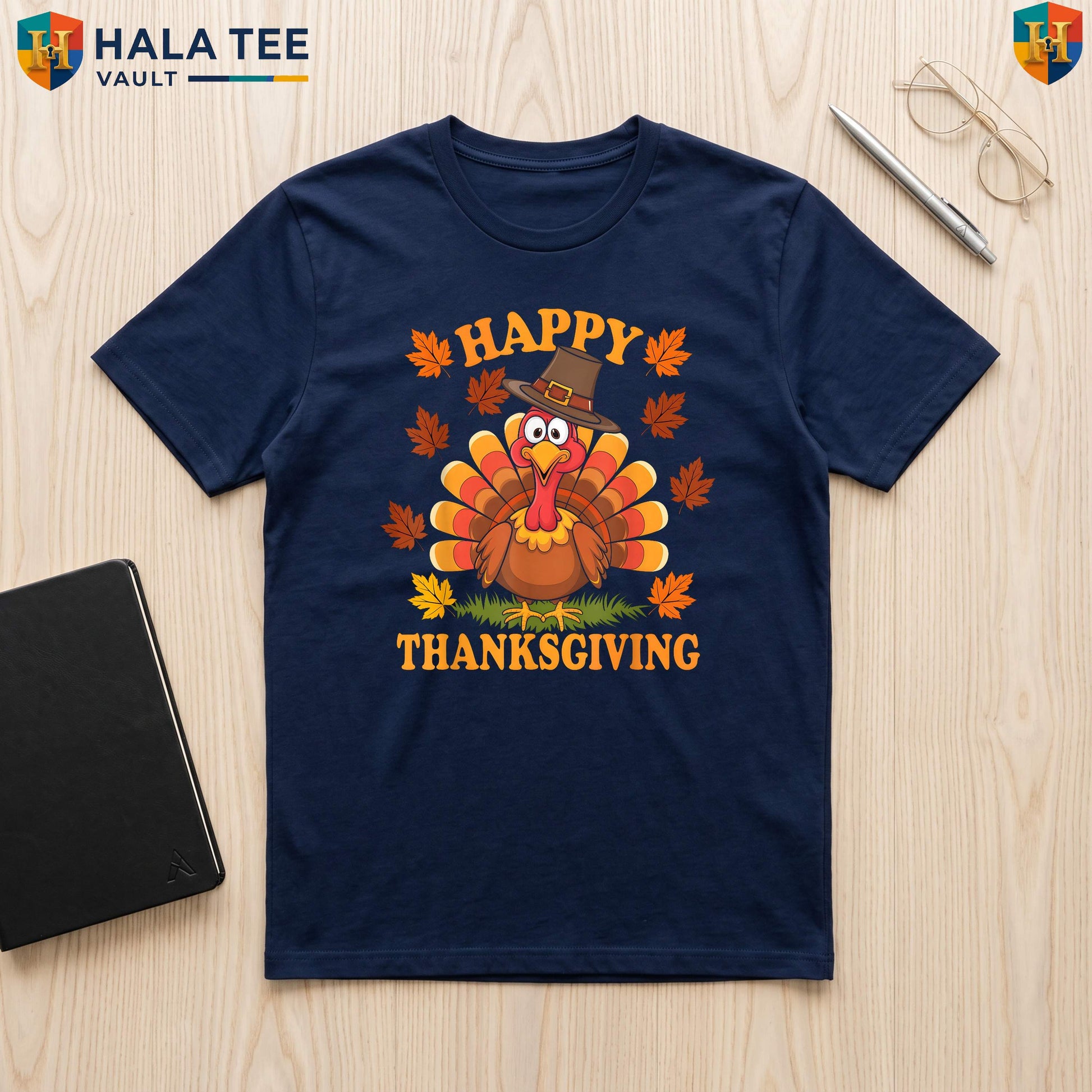 Funny Turkey Family Dinner Tee Happy Thanksgiving Holiday Feast Graphic Top