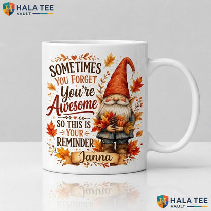 Gardening Gnome Christmas Mug Cute Plant Lover Custom Ceramic Coffee Cup