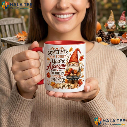 Gardening Gnome Christmas Mug Cute Plant Lover Custom Ceramic Coffee Camping Mug