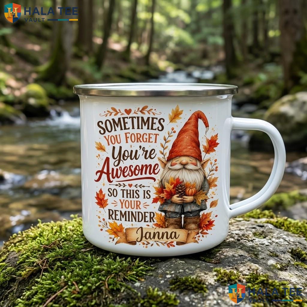 Gardening Gnome Christmas Mug Cute Plant Lover Custom Ceramic Coffee Accent Mug