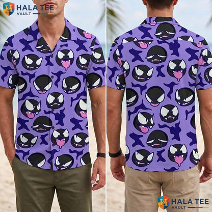 Ghost Face Halloween Hawaiian Shirt Spooky Summer Video Game Aloha Adult