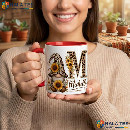 Ghost Plant Lover Halloween Camping Mug Cute Gnome Gardening Ceramic Coffee Mug