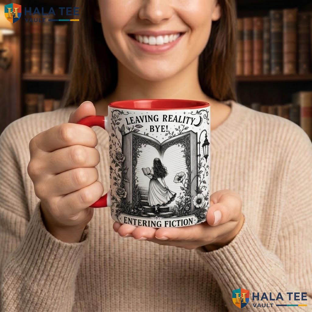 Girl Reading Book Ghost Ceramic Mug Cute Plant Lover Halloween Camping Mug