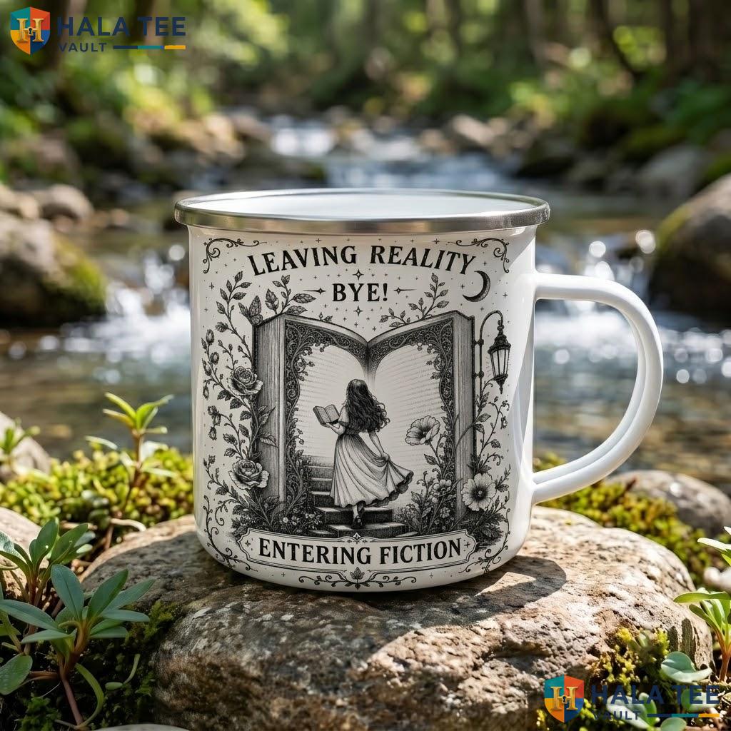 Girl Reading Book Ghost Ceramic Mug Cute Plant Lover Halloween Accent Mug